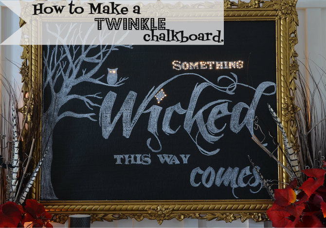 how to make chalkboard